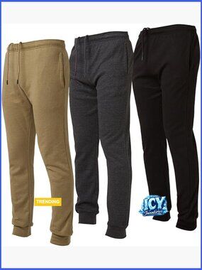 Lightweight Cotton Blend Joggers with Pockets for Casual Lounge